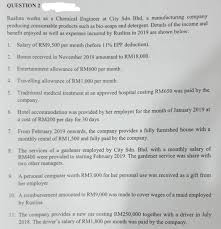 There are only two categories of expenses you can deduct moving yourself and members of your household (travel to your new home). Solved Based On Malaysia Taxation System Law Based On Mal Chegg Com