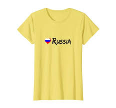 amazon com womens love russia t shirt country russian flag