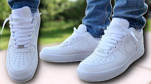 Black Air Forces With White Laces How To Lace Nike Air Force 1s Loosely The Best Way Youtube Nike Air Force 1s Nike Shoes Air Force Nike Air Force