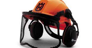 Husqvarna Pro Forest Helmet System Includes Uv Protected Hard Hat Adjustable 6 Point Suspension 25 Db A Nrr Hearing Protectors Face Screen And A Rain Neck