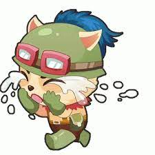 ►gnar has a lot of rage inside him. Snif Teemo Cry Gif Snifteemo Cry Crying Discover Share Gifs Lol League Of Legends League Of Legends Teemo League Of Legends