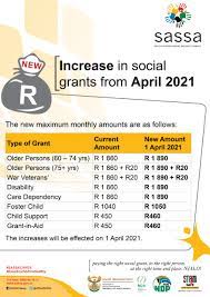 Disability and older persons grants will be paid from the 4th may 2020. Sassa On Twitter Social Grants Increased From April 2021 Sassacares The Dsd Nda Rsa Governmentza Gcismedia