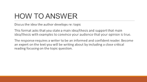 Carl Critical Analytical Response To Literary Texts Ppt Download