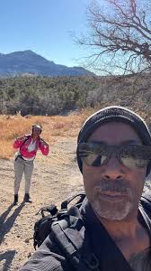 Out enjoying a beautiful hike in Mountain Springs Nevada with my ride or  die wifey. I love this sista to the moon and back.