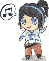 Anime girls in hoodies drawings side view. Orasnap Anime Girl With Headphones Drawing Easy