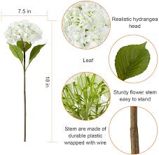 Check spelling or type a new query. Buy Kingou Artificial Flowers Hydrangeas Faux Silk Flowers For Wedding Bouquets Flower Arrangements Home And Office Wedding Decorations 3 Stems Per Box White Online In Turkey B0911wydvh