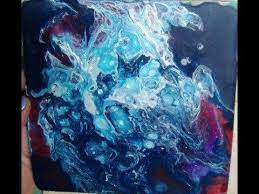 Acrylic Pour On Glass Luminous Demo How To Youtube Resin Painting Acrylic Painting Lessons Pouring Painting