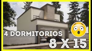 Plano De Casa 8 X 15 Metros Arquitectura Planosdecasas Fachadasdecasas Desgin Sobrado Youtube