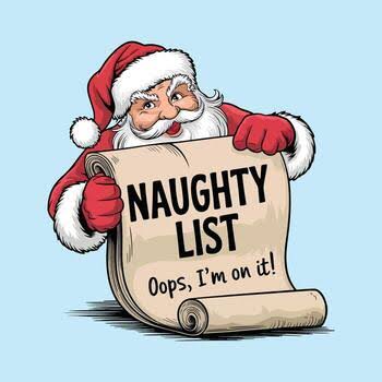 Naughty Santa Vector Art, Icons, and Graphics for Free Download