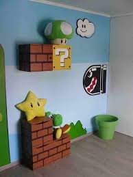 Mario Themed Childs Bedroom Kids Room Decor Ideas Mario Room Super Mario Room Kids Room
