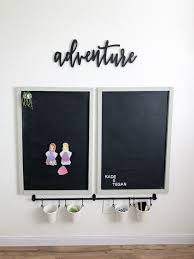 Diy magnetic chalkboard using sheet metal. Diy Magnetic Chalkboard Diy Home Decor Domestic Blonde