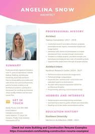 Pin On Building And Construction Resume Ideas