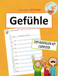 Gefuhle Arbeitsblatt Editierbar Unterrichtsmaterial In Den Fachern Daz Daf Philosophie Sachunterricht In 2020 Arbeitsblatter Arbeit Unterrichtsmaterial