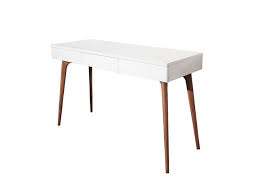 Un bureau fonctionnel de deux tiroirs et d'un compartiment ouvert qui vous permettra d'étudier aisément. Console Bureau Design Natura Bois Blanc Contact Sodezign Com