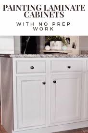 Painting Laminate Cabinets The Right Way Without Sanding In 2020 Laminate Cabinets Painting Laminate Cabinets Laminate Kitchen Cabinets