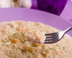 Recette De Risotto Aux Crevettes Et Fromage Ail Et Fines Herbes Recette Recette Risotto Recette Risotto