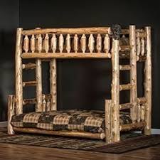 Shop wayfair for all the best loft rustic kids beds. Log Bunk Beds For Kids Adult Cabin Log Bunk Beds Log Queen Bunk Beds