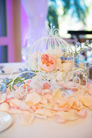 Cinderella Coach Reception Table Decor At A Disneyland In 2020 Disneyland Wedding Disney Fairy Tale Weddings Fairytale Wedding Decorations