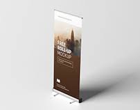 Layered psd through smart object insertion (2 views) license: Free Roll Up Mockups On Behance