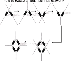 How To Make Bridge Rectifier Network Using Diodes Circuit Projects Electronics Circuit Diodes