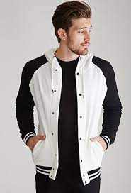 Hooded Varsity Jacket Leather Jacket Men Varsity Jacket Mens Jackets