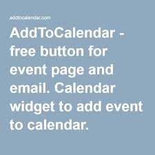 Free Button For Event Page And Email Calendar Widget To Add Event To Calendar Mailchimp Compatible Calendar Widget Event Page Widget