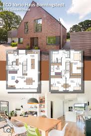 Einfamilienhaus Mit Satteldach Architektur Und Offenem Grundriss Haus Ideen Massivhaus Mit Klinker F Haus Grundriss Grundriss Einfamilienhaus Einfamilienhaus