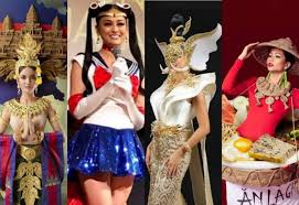 Expect lady gaga to be copying some of these fabulously over the top ensembles. Nick Verreos Sashes And Tiaras Miss Universe 2018 National Costumes Preview Photos