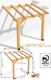 Abri Terrasse Bois A Prix Reduit Abri De Terrasse Bois Adossant 3mc Abs2015 Diy Wood Projects Furniture Diy Awning Pergola