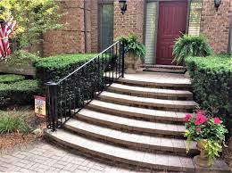 Wrought iron railings scream curb appeal when placed prominently on a front porch or stairway. Traditional Wrought Iron Porch Railing Great Lakes Metal Fabrication