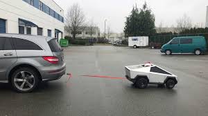 Watch Mini Tesla Cybertruck Win In Tug Of War Against Mercedes R Class