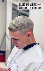 Short slicked back the comb over hairstyle is an incredibly popular style for men whether they're balding or not. Phil Foden S Haircut Tribute To Paul Gascoigne At Euro 96