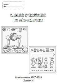 page de garde cahier d histoire geographie cm1 cm2 fee des ecoles coloriage bonhomme neige