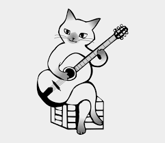Musical tools of electric trumpet, violin and saxophone. Guitar Musical Instruments Music Jazz Cat Nice Drawings Musical Instruments Cliparts Cartoons Jing Fm