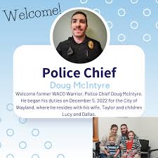 Please Welcome New Wayland Police Chief