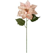 Diamond and rose gold flower stud earrings. Get The Metallic Rose Gold Poinsettia Stem By Ashland At Michaels Com Bring Your Home To A Whimsical Life With This Poinsettia Christmas Decorations Flowers