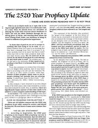 The Error Of The 2520 Prophecy Chart