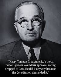 Harry Truman fired America's most famous general—and his approval rating  dropped to 22%. He did it anyway because the Constitution demanded it.  April 11, 1951. The White House, 1 AM. President Harry