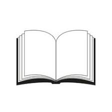 Open Book Vector Clipart Silhouette Symbol Icon Design Illustration Isolated On White Background Book Silhouette Open Book Book Drawing