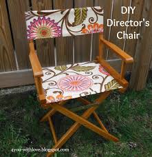 4 You With Love Diy Director S Chair New Canvas Diy Chair Directors Chair Chair