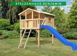 Kinderspielhaus Garten Akubi Stelzenhaus Benjamin Inkl Rutsche Stelzenhaus Stelzen Kinderspielhaus Garten