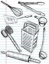 Maybe you would like to learn more about one of these? Kitchen Utensil Sketches Stock Vector Freeimages Com