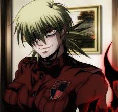 1girl aura blonde hair breasts female hair over one eye hellsing indoors large breasts military military unif hellsing ultimate anime hellsing cosplay hellsing