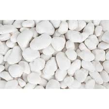 Rain Forest 20 Lb Large Snow White Pebbles Rfsw3 The Home Depot White Landscaping Rock White Pebble Garden Large Backyard Landscaping