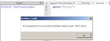 Implement roblox scripts using visual programming blocks. Studio Crashes When Editing Script After Test Run Studio Bugs Devforum Roblox