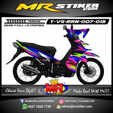 Cara menggambar doa bapa kami : Stiker Motor Decal Vega Rr Blue Racing Stiker Motor Premium Striping Motor Suka Suka Decal Motor Mr Stiker