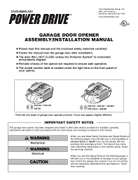 If you're looking to find the right garage door opener, you can answer a few questions through the garage door opener finder, and you'll be directed to the right product. Chamberlain Garage Door Opener Manual