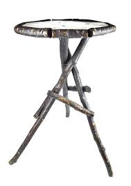 Adirondack Stick End Table Rustic Branch Table Octagon Top Kitchen Table End Tables Monochrome Decor