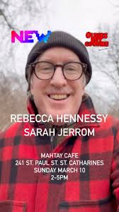 SOLO SINGER SONGWRITERS , Sarah Jerrom, Rebecca Hennessy, Joe Lapinski,  Perform intimate sets of music at Mahtay Cafe (241 St. Paul Street, St.  Catharines ON)., 2-5pm ., ., ., ., #singersongwriter ...