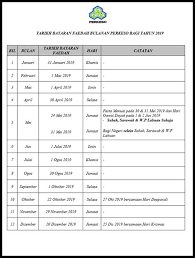 In malaysia 2017 roda impian alat bantu mengajar dari bahan terbuang romi bin dato othman smmg rice production in malaysia 2019 rice production in malaysia riverview rubber estates berhad annual report 2019 riverview rubber. Tarikh Bayaran Pencen Penakat 2019 Jadual Tarikh Bayaran Gaji 2018 Penjawat Awam Pakar Wang 1 Mei 2019 Bersamaan Cuti Umum